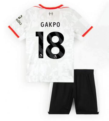 Liverpool Cody Gakpo #18 Tercera Equipación Niños 2024-25 Manga Corta (+ Pantalones cortos)